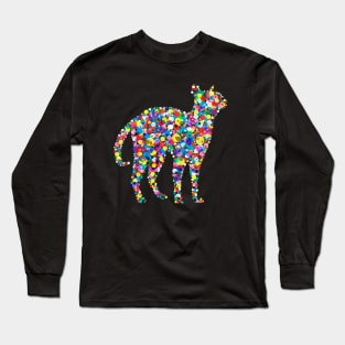 Colorfully Cat Long Sleeve T-Shirt